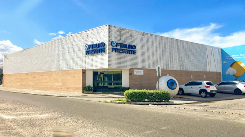 Recepção da clínica Oftalmo Presente